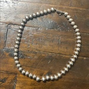 Sterling silver ball and chain necklace